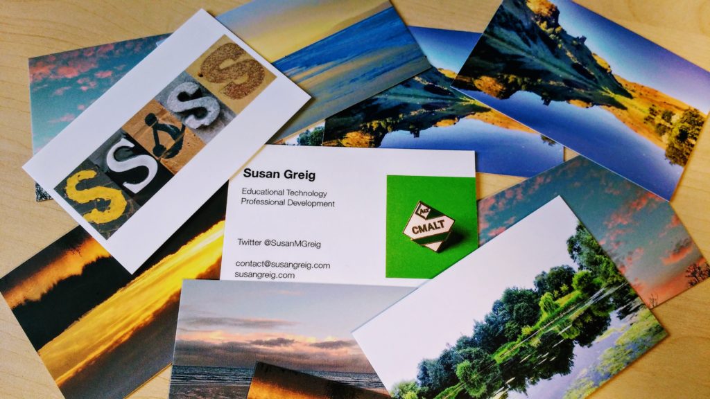 A picture of business cards